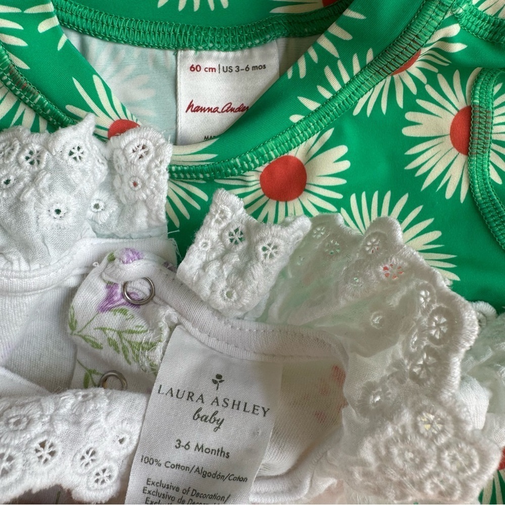 Bundle Baby Girl 3-6M Set 11PC Lot Floral Dresses Onesie Summer - Picture 6 of 6